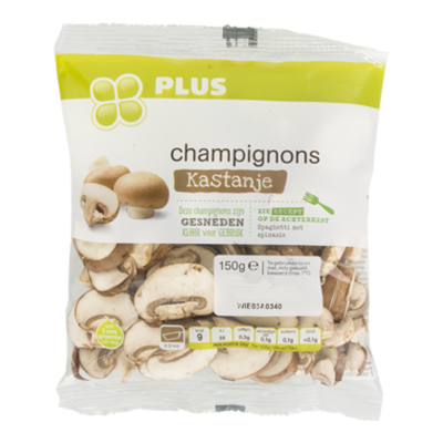 Huismerk Kastanjechampignons gesneden