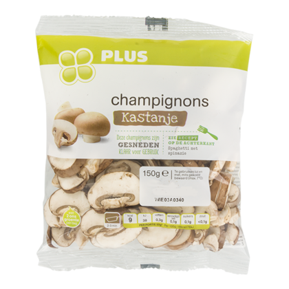 Huismerk Kastanjechampignons gesneden