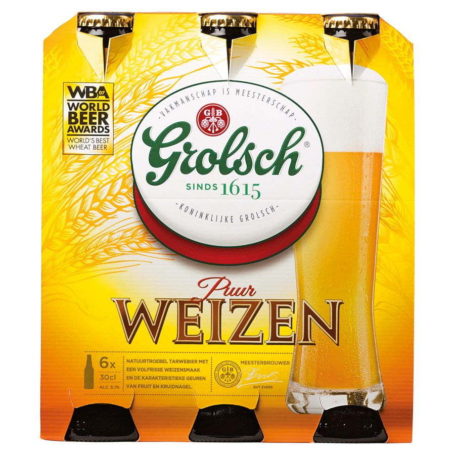 Grolsch Weizen bier 6 x 30cl
