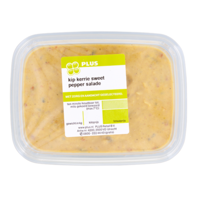 Huismerk Kip-kerrie sweet pepper salade