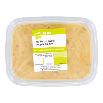 Huismerk Kip-kerrie sweet pepper salade