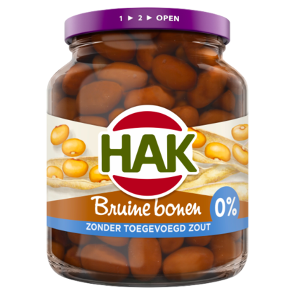 Hak Bruine bonen 0% toegevoegd zout