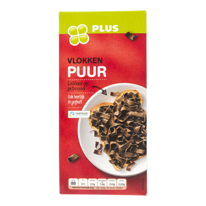 Huismerk Chocoladevlokken puur Fairtrade