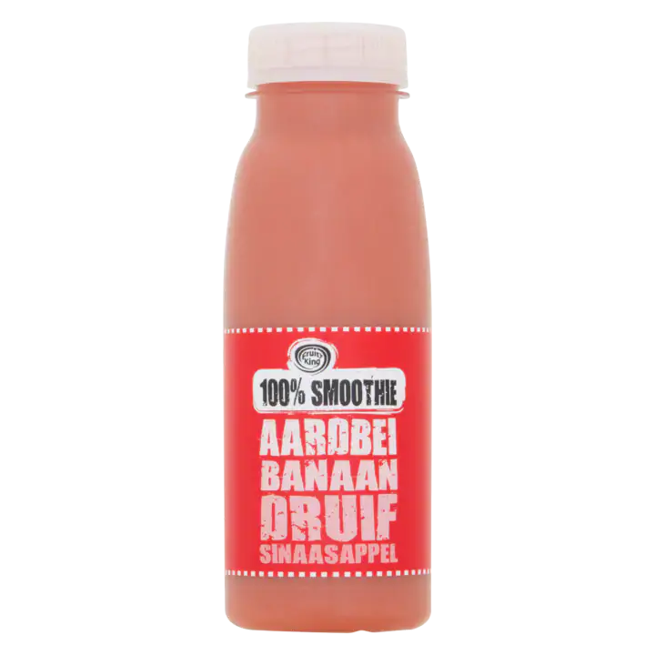 Fruity King 100% Smoothie Aardbei Appel Banaan Druif