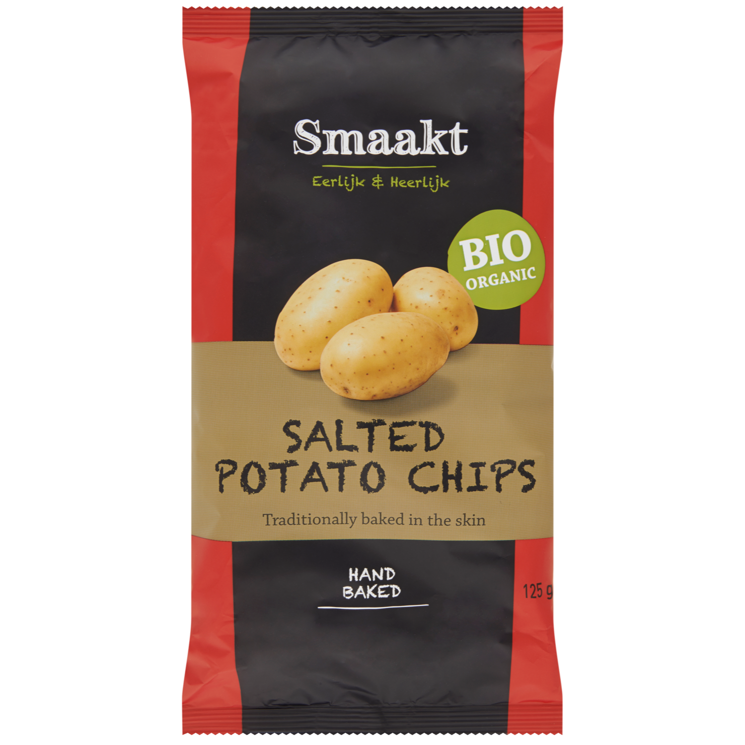 Smaakt Aardappelchips gezouten