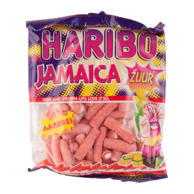 Haribo Jamaica zuur aardbei