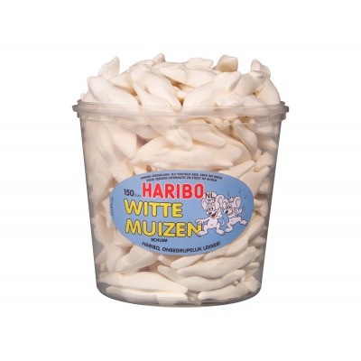 Haribo Witte Muizen Schuim 150 Stuks