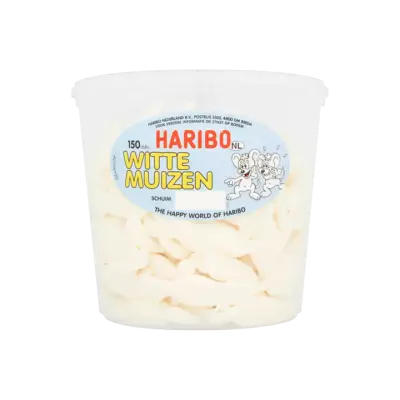Haribo Witte Muizen Schuim 150 Stuks
