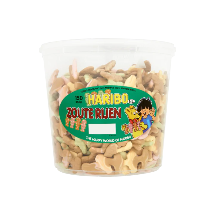 Haribo Zoute Rijen 150 Stuks