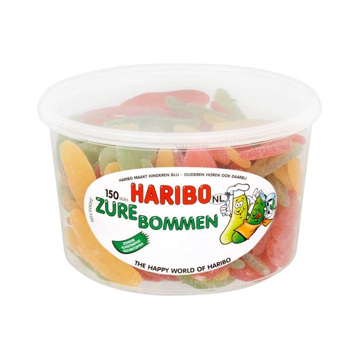 Haribo Zure Bommen 150 Stuks