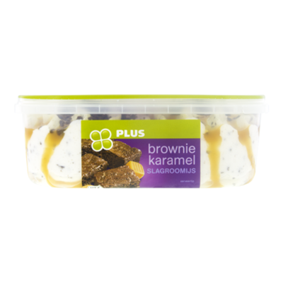 Huismerk Roomijs brownie-caramel