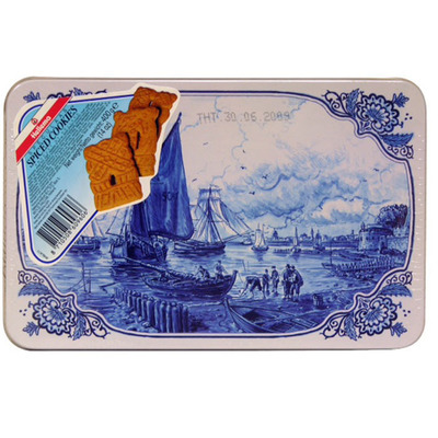 Hellema Speculaas Delftsblauw blik