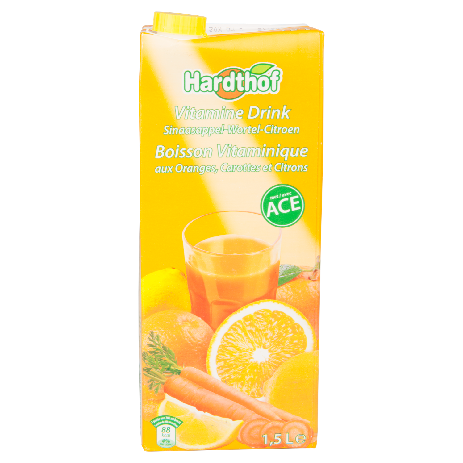 Hardthof Vitaminedrink sinasappel-wortel-citroen