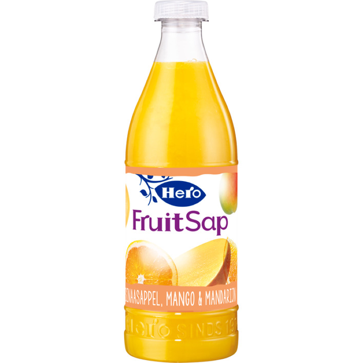 Hero Fruitsap sinaasappel, mango en mandarijn