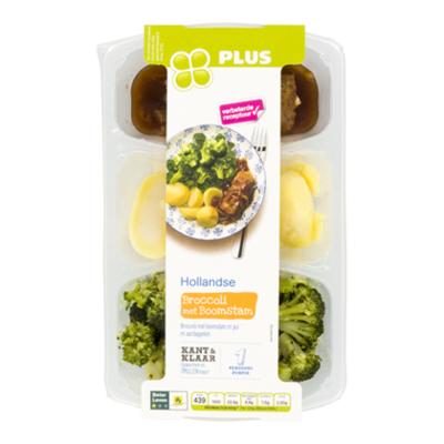 Huismerk Broccoli kaassaus, boomstam & aardap.