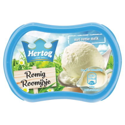 Hertog Ijs romige roomijs