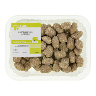 Huismerk Gegaarde soepballetjes