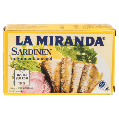 La Miranda Sardines in zonnebloemolie