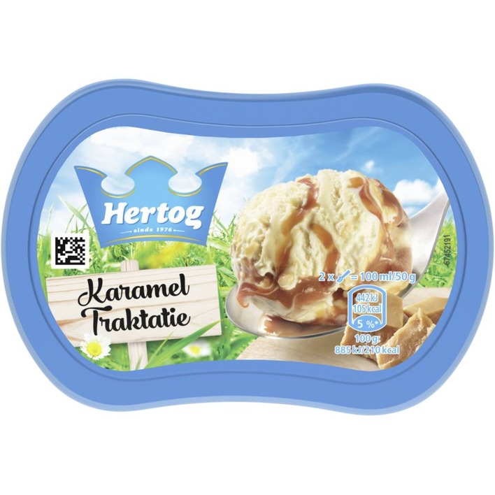 Hertog IJs karamel traktatie