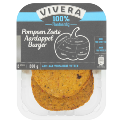Vivera Pompoen aardappel burger