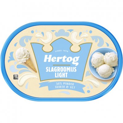 Hertog IJs slagroom light