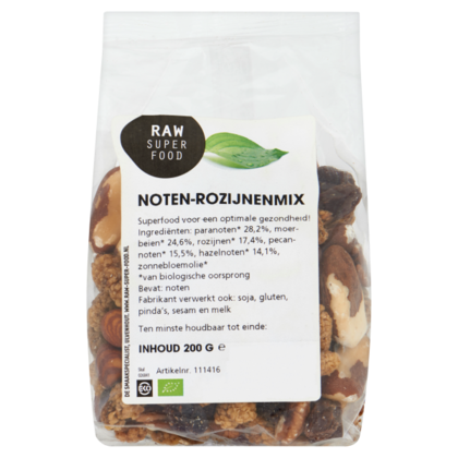 Raw Organic Food Noten- en Rozijnenmix bio