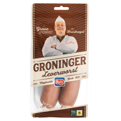 Huls Groninger leverworst 2 stuks