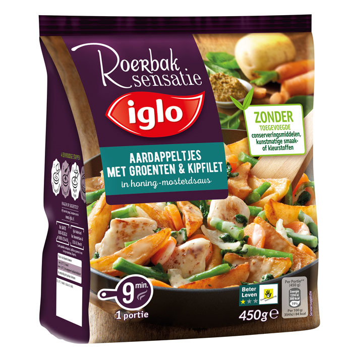Iglo Roerbaksensatie kipfilet honing-mosterd