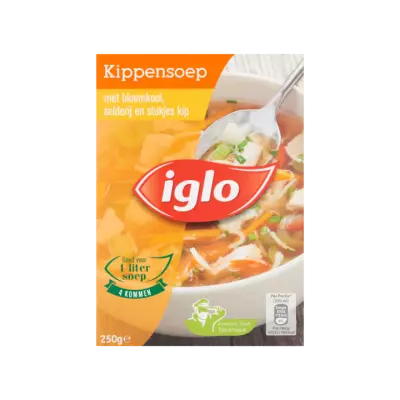 Iglo Kippensoep met Bloemkool, Selderij en Stukjes Kip