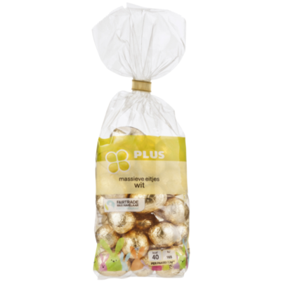 PLUS Feestmoment Paaseitjes wit Fairtrade
