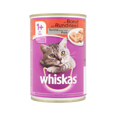 Whiskas Kattenvoer Nat Rund in Saus 1+ Jaar Blik