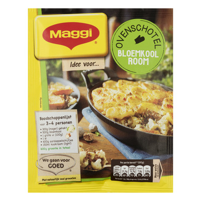 Maggi Ovenschotel bloemkool-room