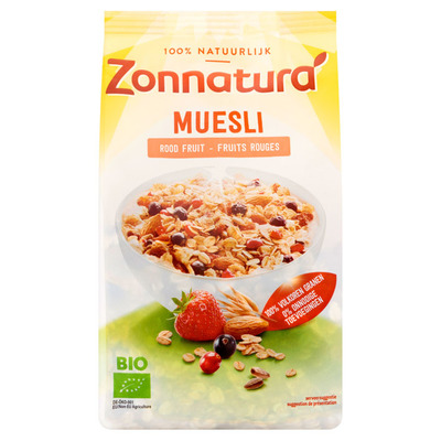 Zonnatura Muesli rood fruit
