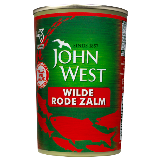 John West MSC wilde rode zalm in blik 418 gram