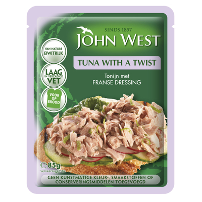 John West Tuna with a twist French dressing