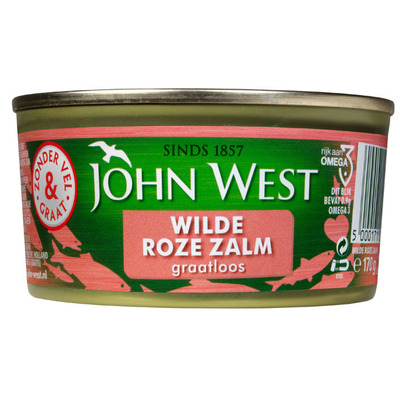 John West Wilde roze zalm zonder vel en graat MSC