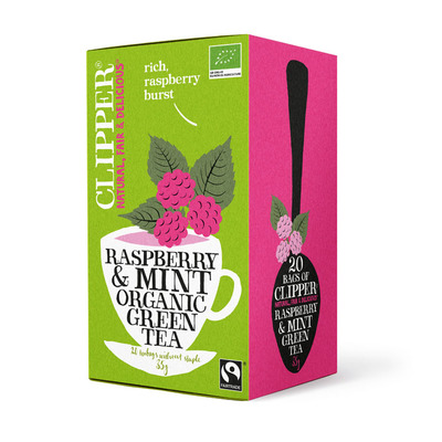 Clipper Organic green tea raspberry-mint 1-kops