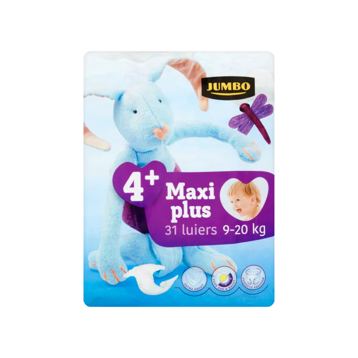 Huismerk 4+ Maxi Plus 9-20 kg 31 Luiers