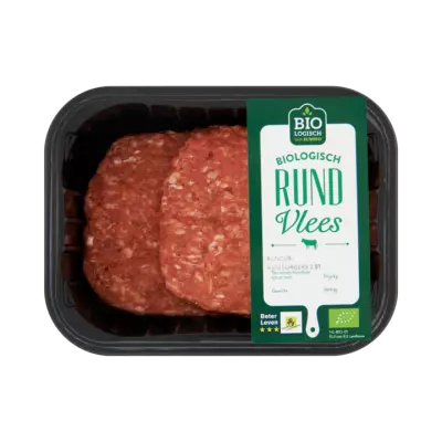 Huismerk Biologisch Rundvlees Runderhamburgers 2 Stuks