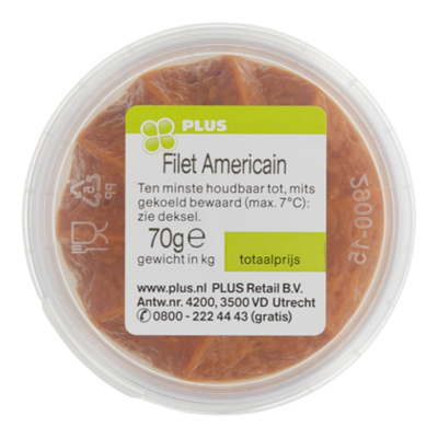 Huismerk Filet Americain cup naturel