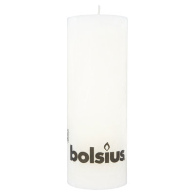 Bolsius Stompkaars rustiek metallic zilver 19 cm