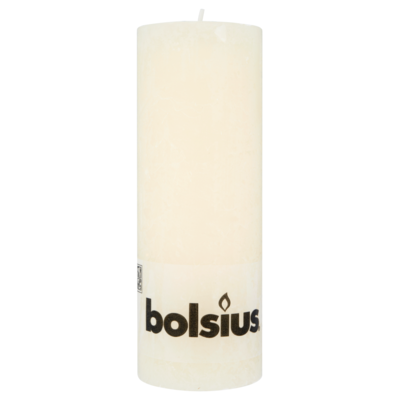 Bolsius Stompkaars rustiek metal. antraciet 8 cm