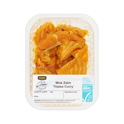 Huismerk Verse Vis Roerbak Zalm Thaise Curry