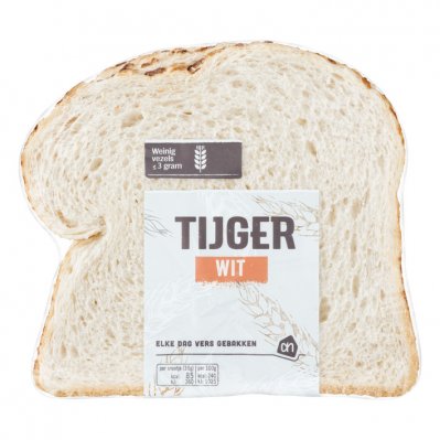 Huismerk Tijger wit half