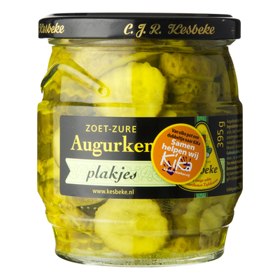 Kesbeke Augurken plakjes zoetzuur