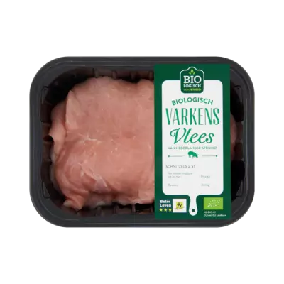Huismerk Biologisch Varkensvlees Schnitzels 2 Stuks
