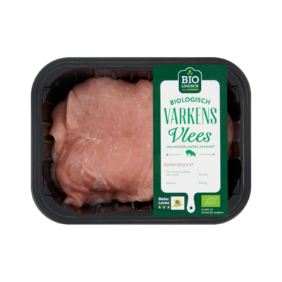 Huismerk Biologisch Varkensvlees Schnitzels 2 Stuks
