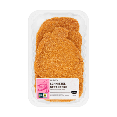 Huismerk Varken Schnitzel Gepaneerd 3 Stuks