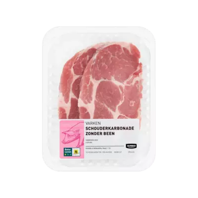 Huismerk Varken Schouderkarbonade Zonder Been 2 Stuks