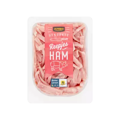 Huismerk Gekookte Reepjes Ham